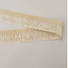 ruban frange coloris naturel beige clair 25 mm