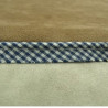 RUBAN / BIAIS PASSEPOIL  VICHY COTON BLEU ET BLANC 10 mm