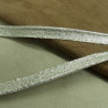 RUBAN PASSEPOIL POLYESTER  argenté 10 mm
