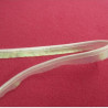 ruban passepoil polyester lamé blanc 10 mm