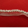 ruban passepoil perlé blanc 13 mm