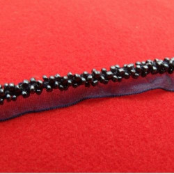 ruban passepoil perlé bleu marine 13 mm