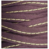 ruban passepoil façon daim violet surpiqué beige 10 mm
