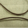 cordon ciré marron 2 mm