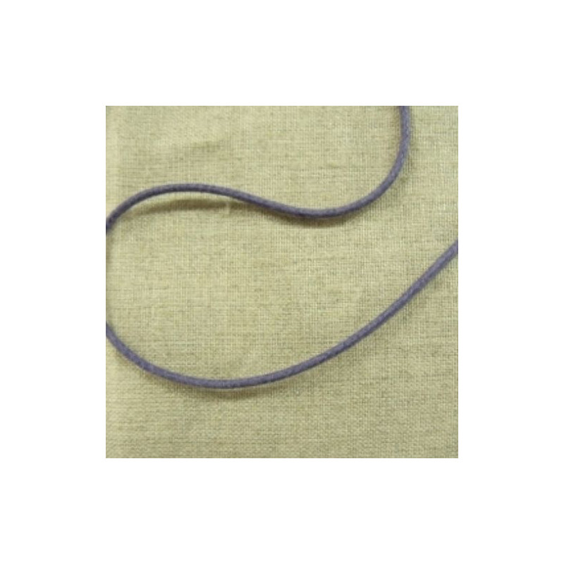 cordon ciré  parme 2 mm