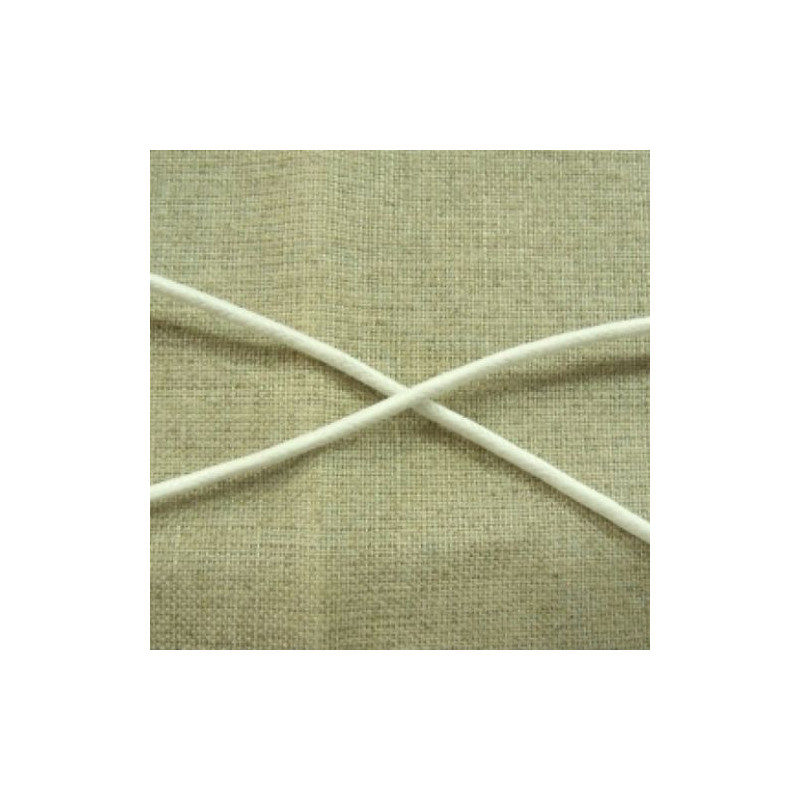 cordon ciré blanc 2 mm