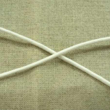 cordon ciré blanc 2 mm