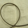 cordon ciré marron mat 2 mm