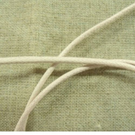 cordon ciré rose pale 2 mm