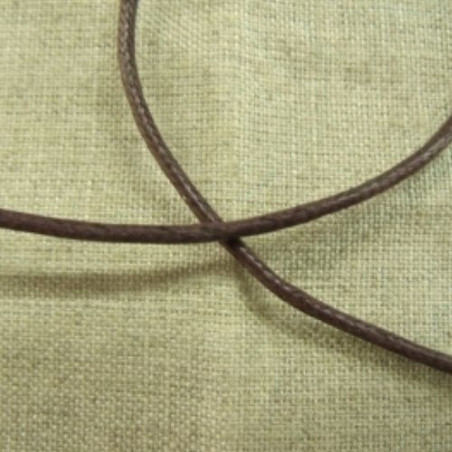 cordon ciré bordeaux  2 mm