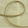 cordon ciré fauve 2 mm