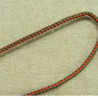 cordon polyester& coton rouge et vert 3 mm