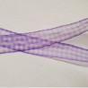 ruban vichy à carreau organza 20 mm