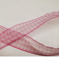 ruban vichy à carreau organza 20 mm