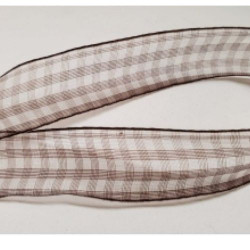 ruban vichy à carreau organza 20 mm
