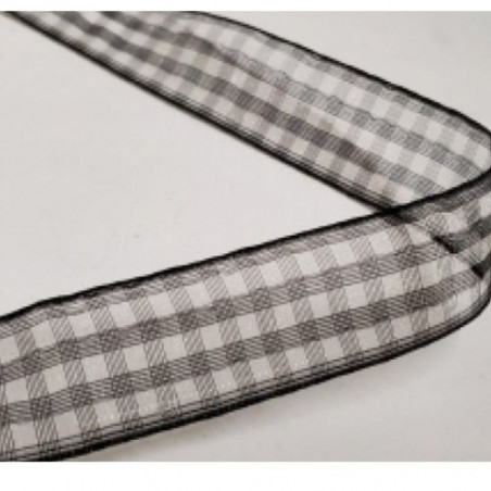 ruban vichy à carreau organza 20 mm