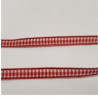 LOT DE 3 METRES  ruban vichy à carreau 6 mm