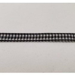 LOT DE 3 METRES  ruban vichy à carreau 6 mm