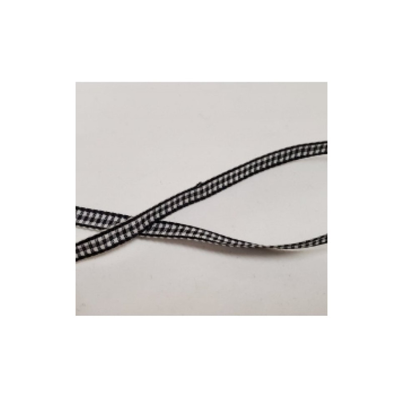 LOT DE 3 METRES  ruban vichy à carreau 6 mm