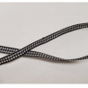LOT DE 3 METRES  ruban vichy à carreau 6 mm
