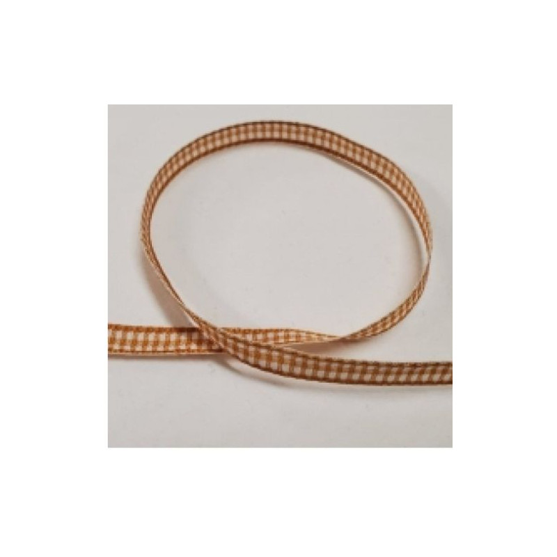 LOT DE 3 METRES  ruban vichy à carreau 6 mm