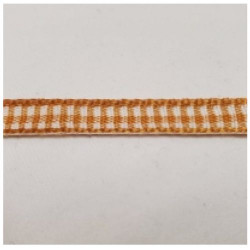 LOT DE 3 METRES  ruban vichy à carreau 6 mm