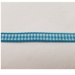 LOT DE 3 METRES  ruban vichy à carreau 6 mm