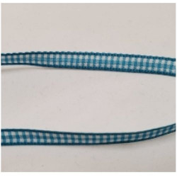 LOT DE 3 METRES  ruban vichy à carreau 6 mm