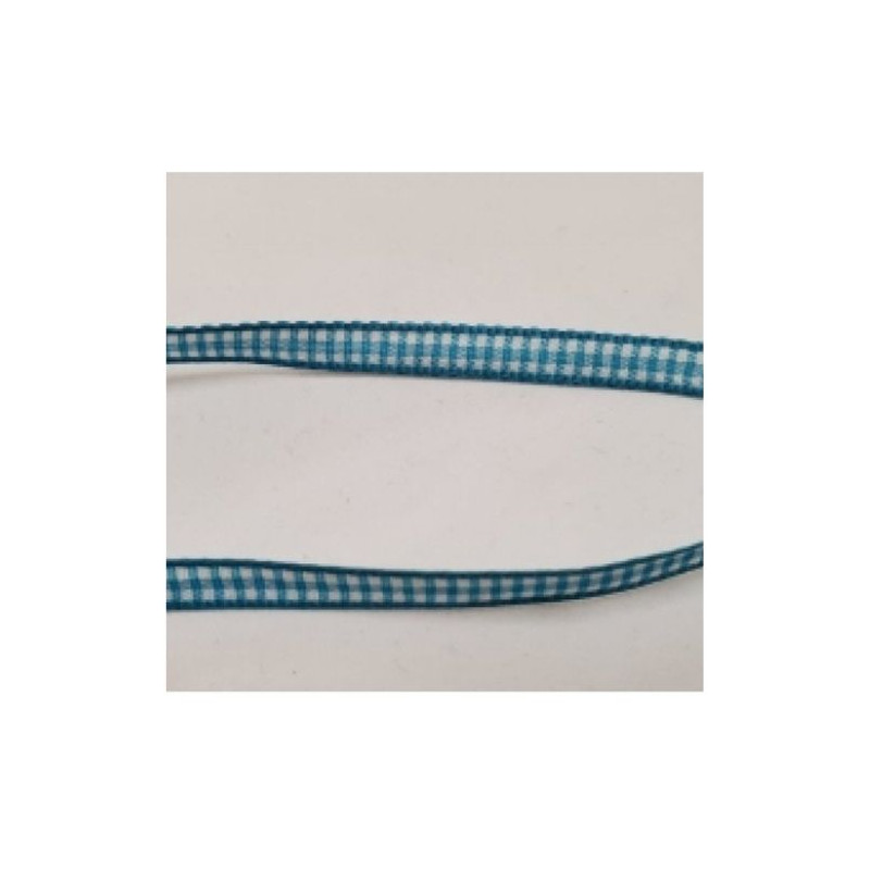 LOT DE 3 METRES  ruban vichy à carreau 6 mm