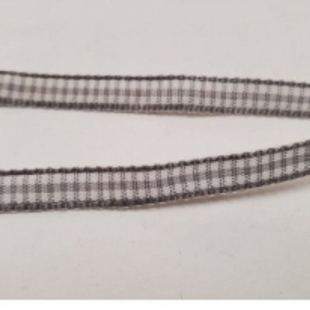 LOT DE 3 METRES ruban vichy à carreau 6 mm