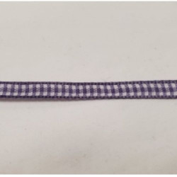 LOT DE 3 METRES  ruban vichy à carreau 6 mm