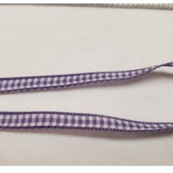 LOT DE 3 METRES  ruban vichy à carreau 6 mm