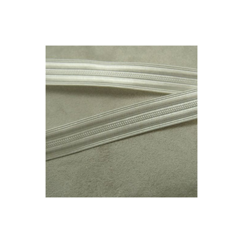 RUBAN MILITAIRE LUREX BLANC 15 mm