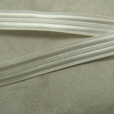 RUBAN MILITAIRE LUREX BLANC 15 mm
