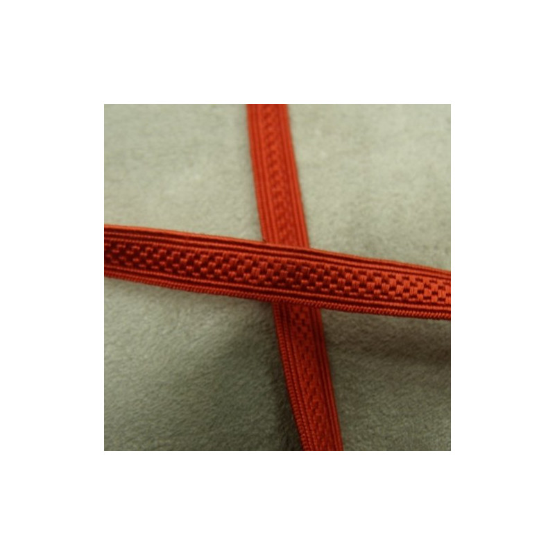 RUBAN MILITAIRE ROUGE 8 mm