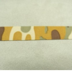 RUBAN MILITAIRE  POLYESTER CAMOUFLAGE  Jaune 15 mm