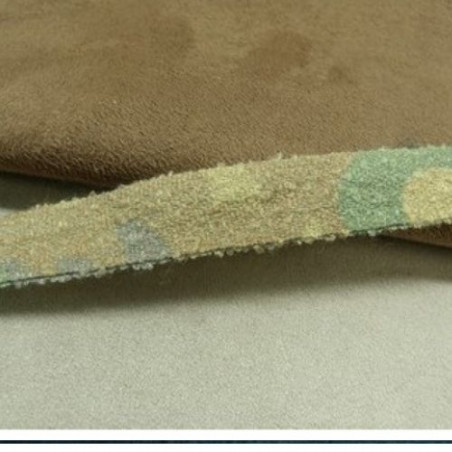 RUBAN MILITAIRE POLYCOTON CAMOUFLAGE VERT 15 mm