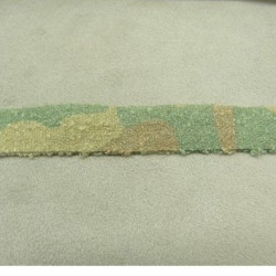 RUBAN MILITAIRE  POLYCOTON CAMOUFLAGE VERT 15 mm