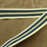 RUBAN MILITAIRE BLEU ET OR 25 mm