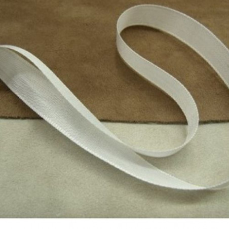 LOT DE 5 METRES RUBAN EXTRA FORT BLANC 15 mm