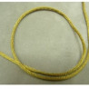 LOT DE 3 METRES RUBAN QUEUE DE RAT JAUNE LEGEREMENT SATINE 2.5 mm