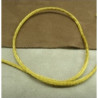 LOT DE 3 METRES RUBAN QUEUE DE RAT JAUNE LEGEREMENT SATINE 2.5 mm