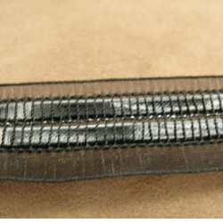 Ruban Skai Traversant Organza Marron 25 mm