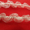 Ruban Organza Serpentine blanc 12 mm