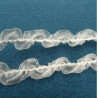 Ruban Organza Serpentine blanc 12 mm