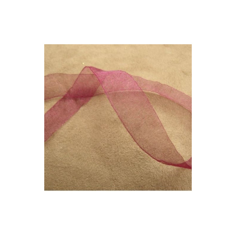 LOT DE 4 METRES Ruban Organza 13 MM