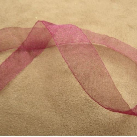LOT DE 4 METRES Ruban Organza 13 MM