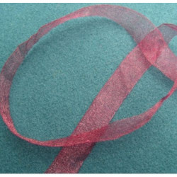 LOT DE 4 METRES Ruban Organza 13 MM