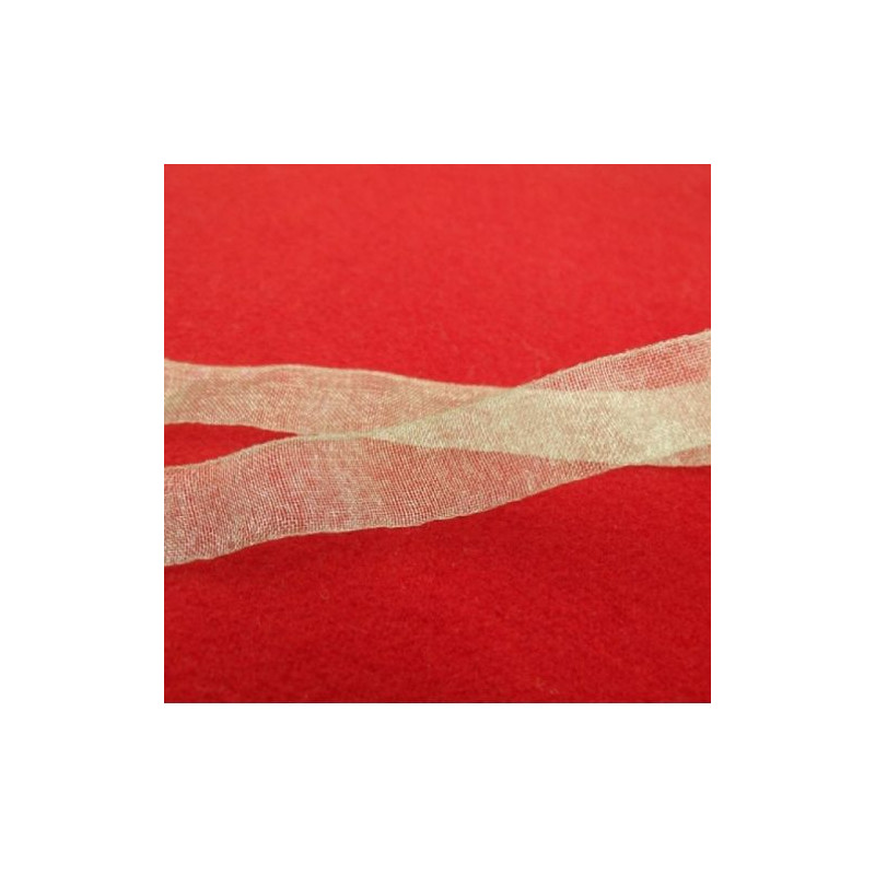 LOT DE 4 METRES Ruban Organza 13 MM