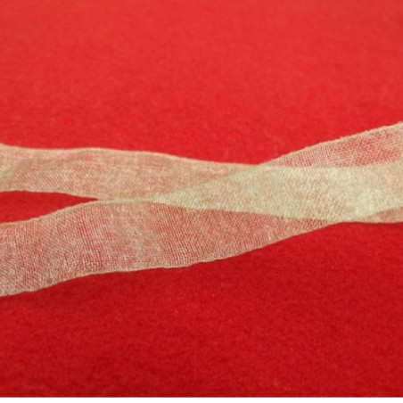 LOT DE 4 METRES Ruban Organza 13 MM